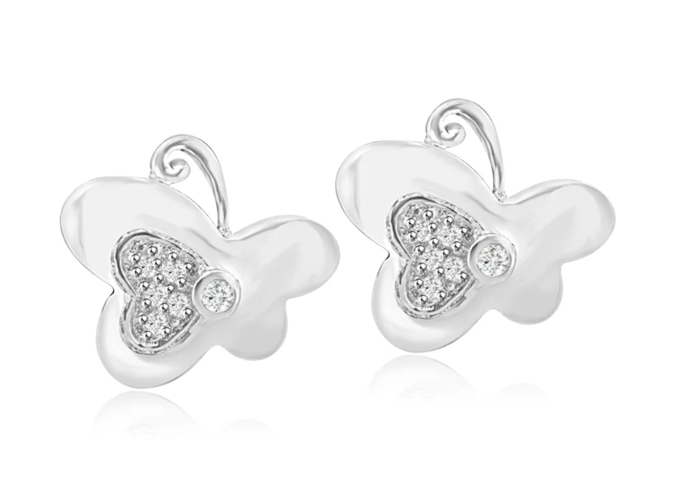 Sterling Silver Butterfly Earrings