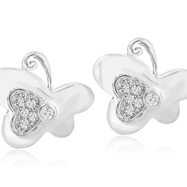 Sterling Silver Butterfly Earrings